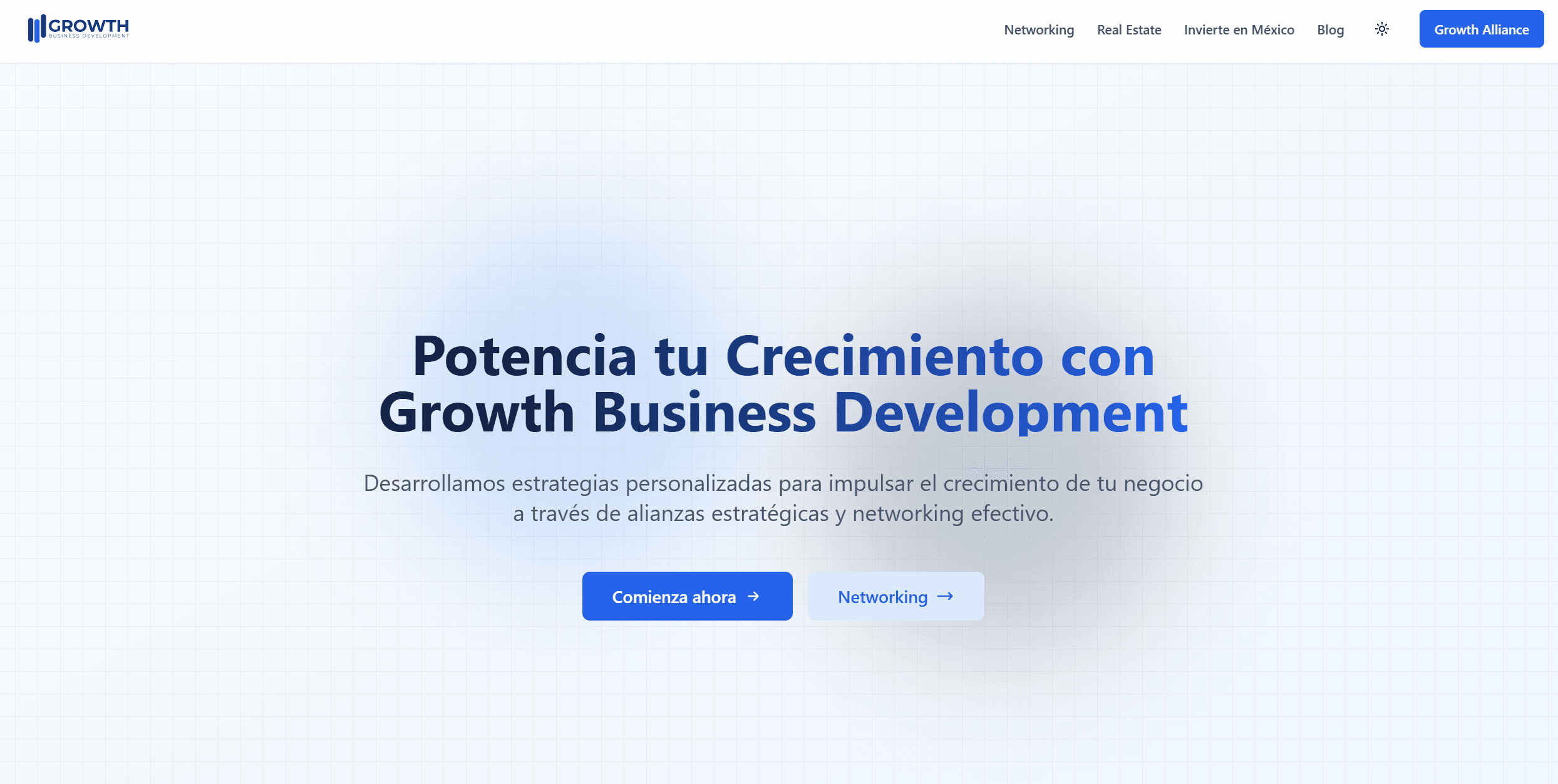 Growth BDM — sitio web